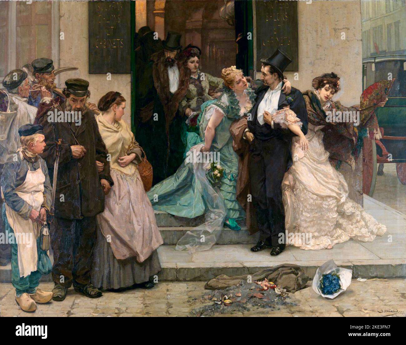 Charles Hermans - all'alba - 1875 Foto Stock