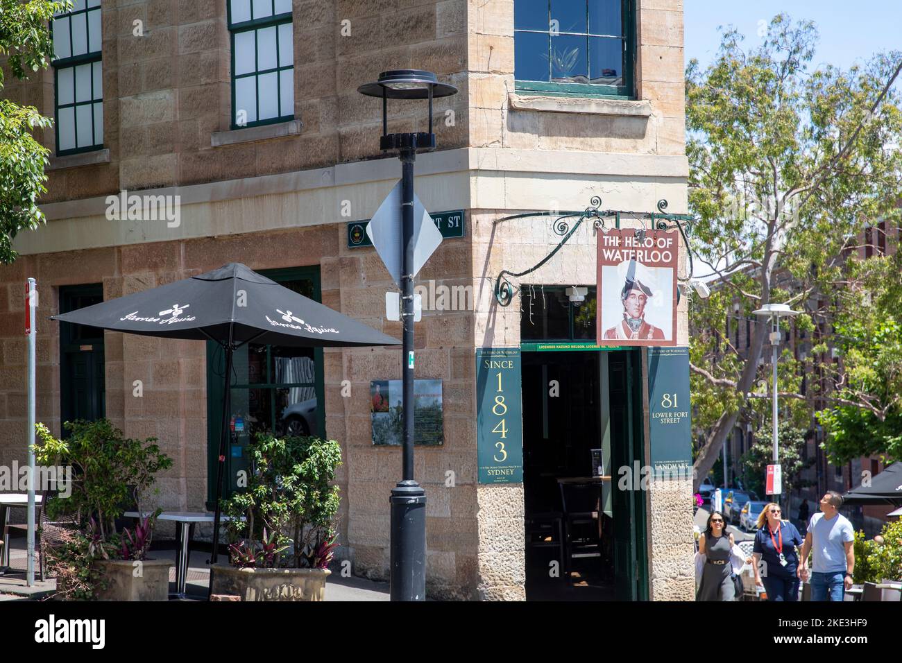 Hero of Waterloo Public House a Millers Point Sydney, sostiene di essere il più antico pub dell'Australia, costruito nel 19th ° secolo, nel centro di Sydney, NSW, Australia Foto Stock