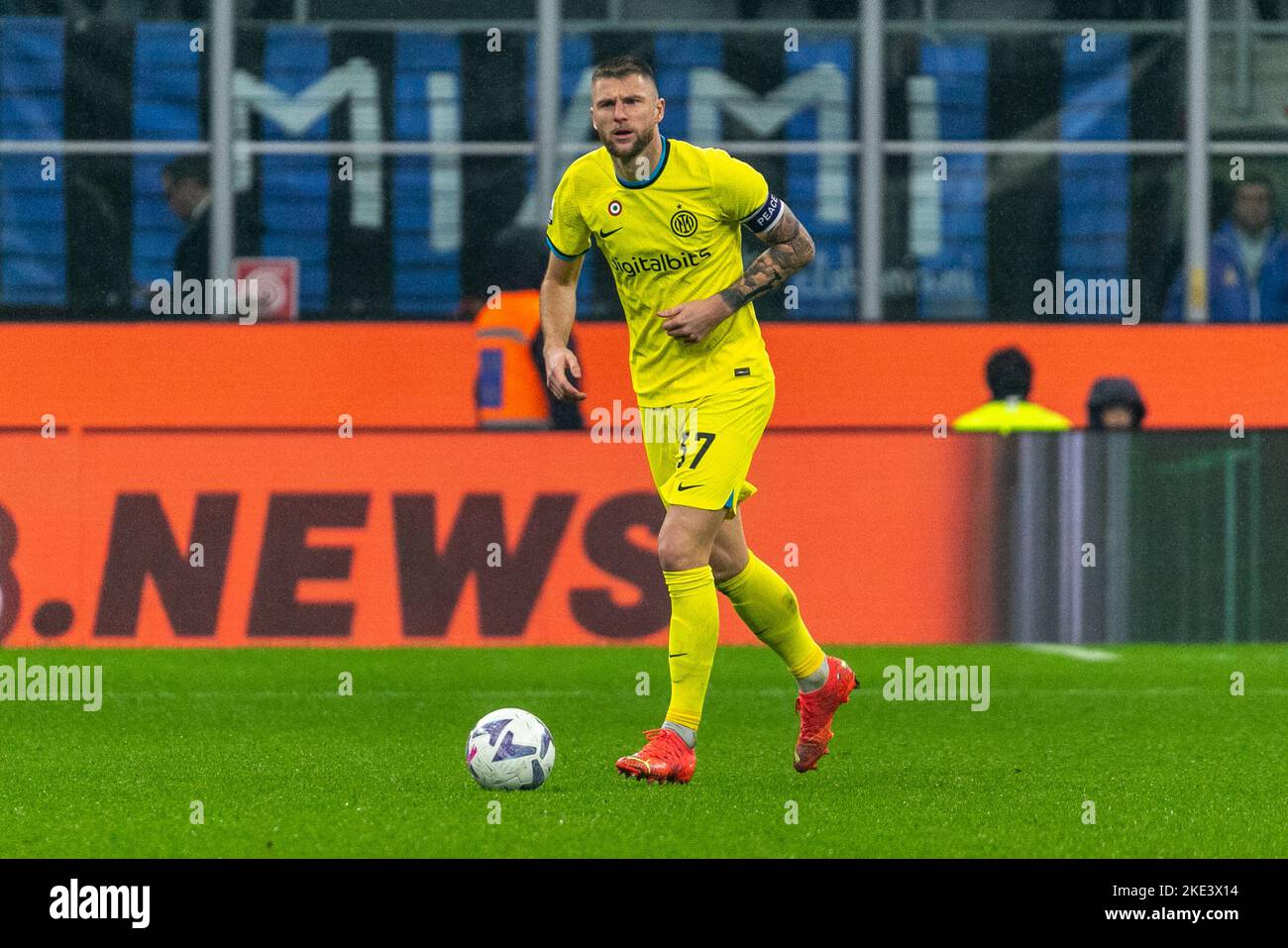 Milano, Italia - novembre 9 2022 - Inter-Bologna serie A - skriniar milano fc internazionale Foto Stock