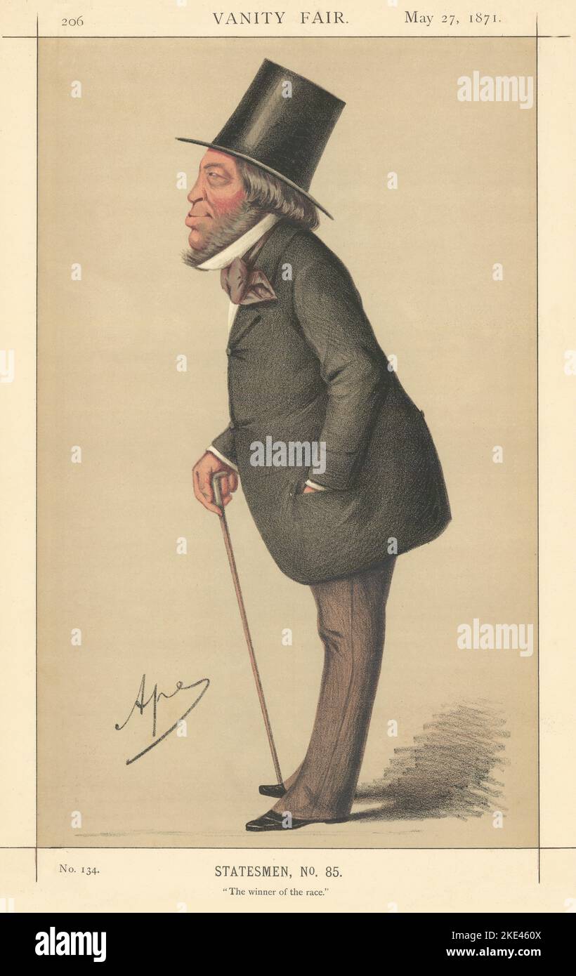 VANITÀ FIERA SPIA CARTONE ANIMATO Baron Mayer Amschel de Rothschild 'il vincitore di…' 1871 Foto Stock
