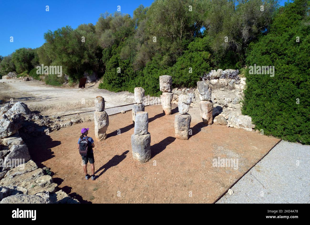 Son Corro sito archeologico.Costitix.Mallorca.Spain Foto Stock