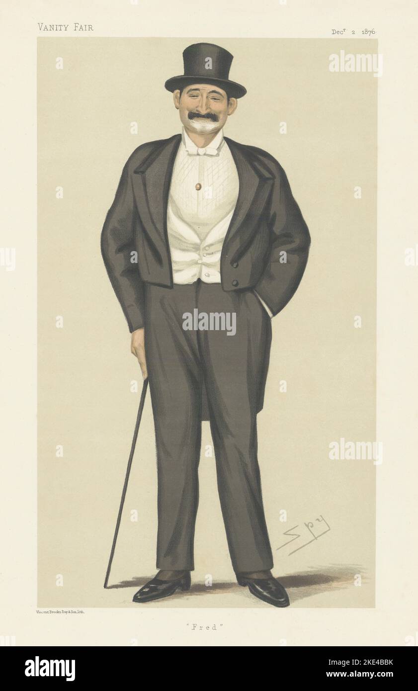 VANITY FAIR SPY CARTOON Capt Frederick Burnaby 'Fred' Military Intelligence 1876 Foto Stock