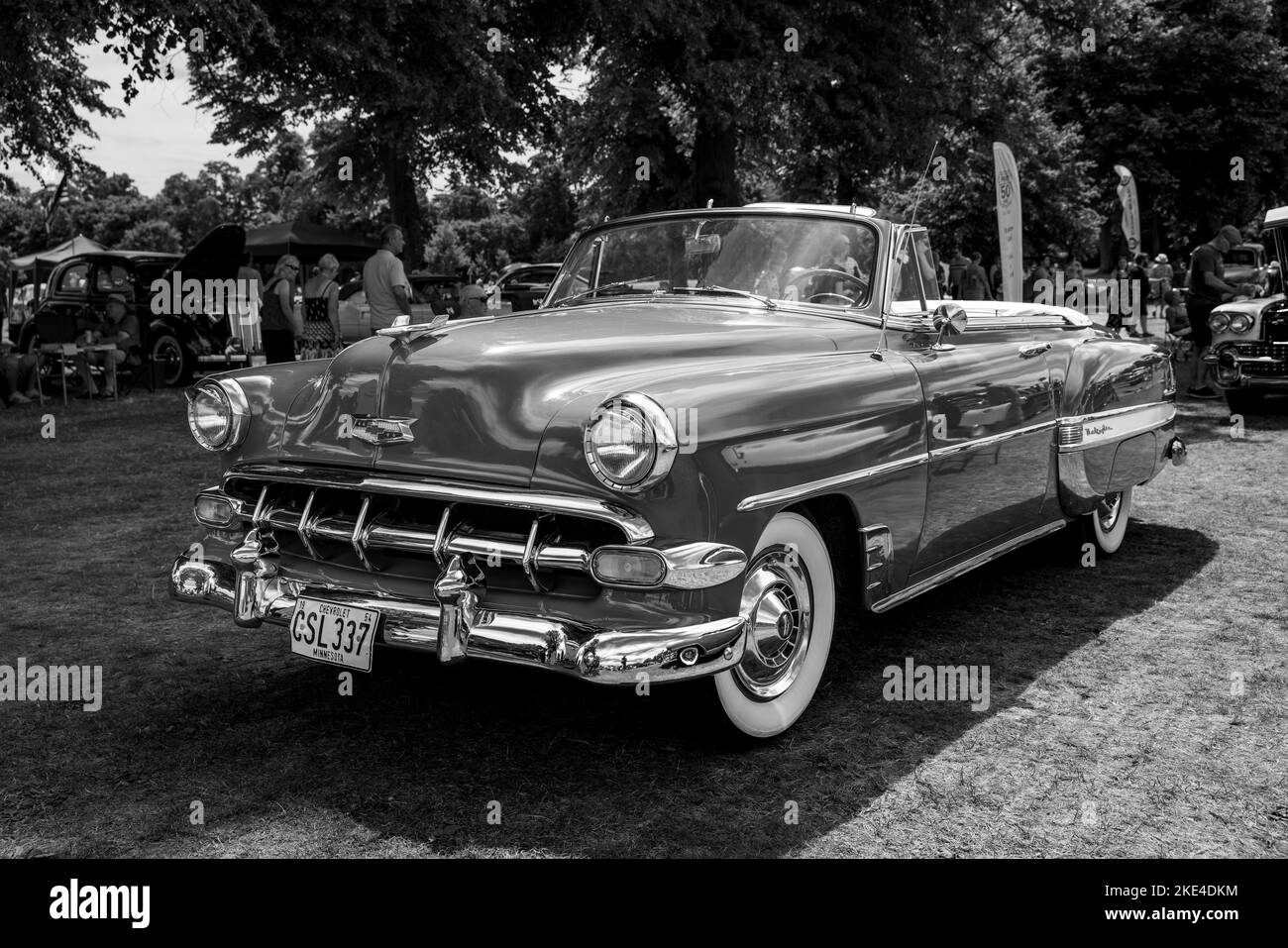 1954 Chevrolet Bel Air ‘CSL 337’ in mostra all’American Auto Club Rally of the Giants, tenutosi a Blenheim Palace il 10th luglio 2022 Foto Stock