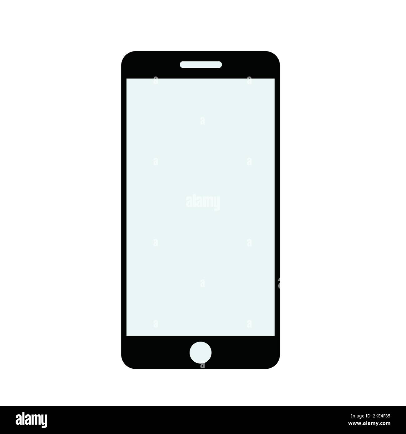 Simbolo dello smartphone simbolo telefono semplice clip art illustrazione  vettoriale su sfondo bianco. Icona del telefono cellulare in bianco e nero  Immagine e Vettoriale - Alamy
