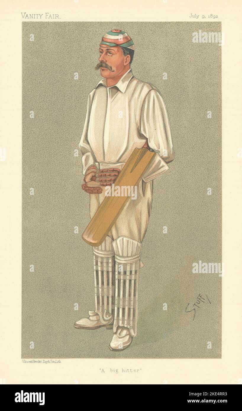 VANITY FAIR SPY CARTONE animato Andrew Stoddart 'Un grande hitter' Cricket. Per ROBA 1892 Foto Stock