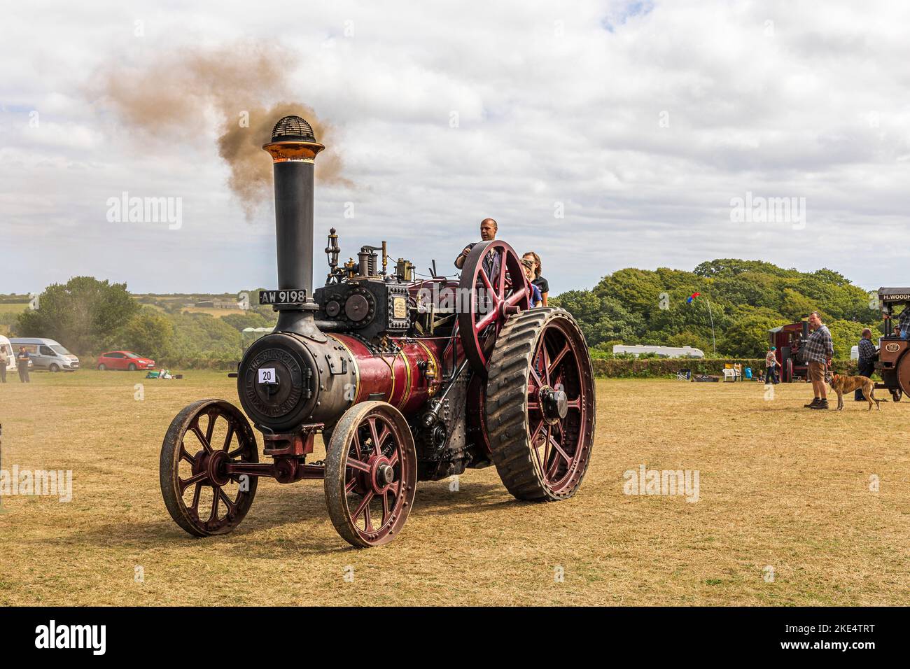 West of England Great Steam Engine Rally. Modelli e rulli a vapore di dimensioni normali e motori di trazione in esposizione Foto Stock