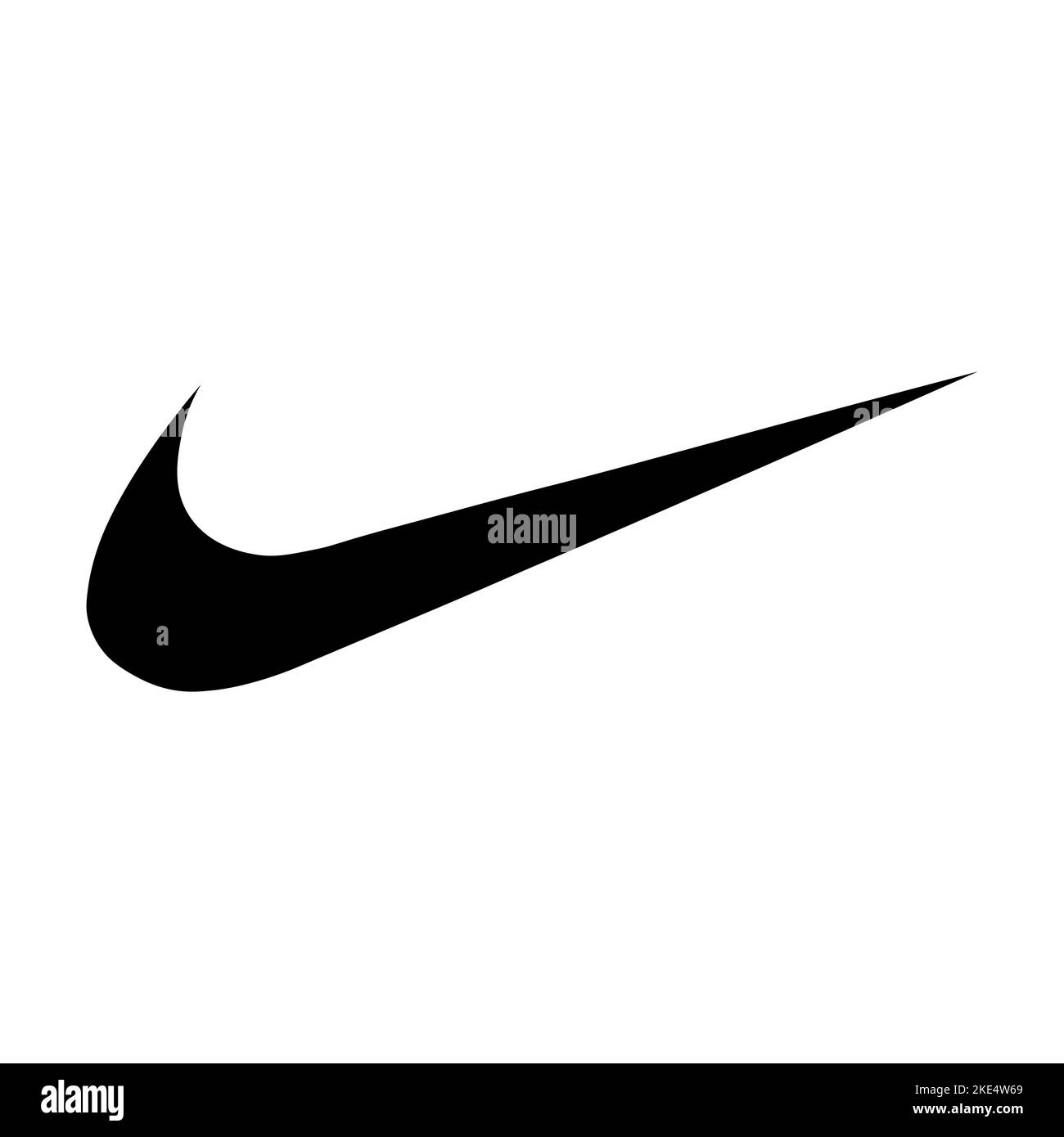 Vinnitsa, Ucraina - 25 ottobre 2022: Icona del logo del marchio Nike sport. Illustrazione editoriale vettoriale Illustrazione Vettoriale