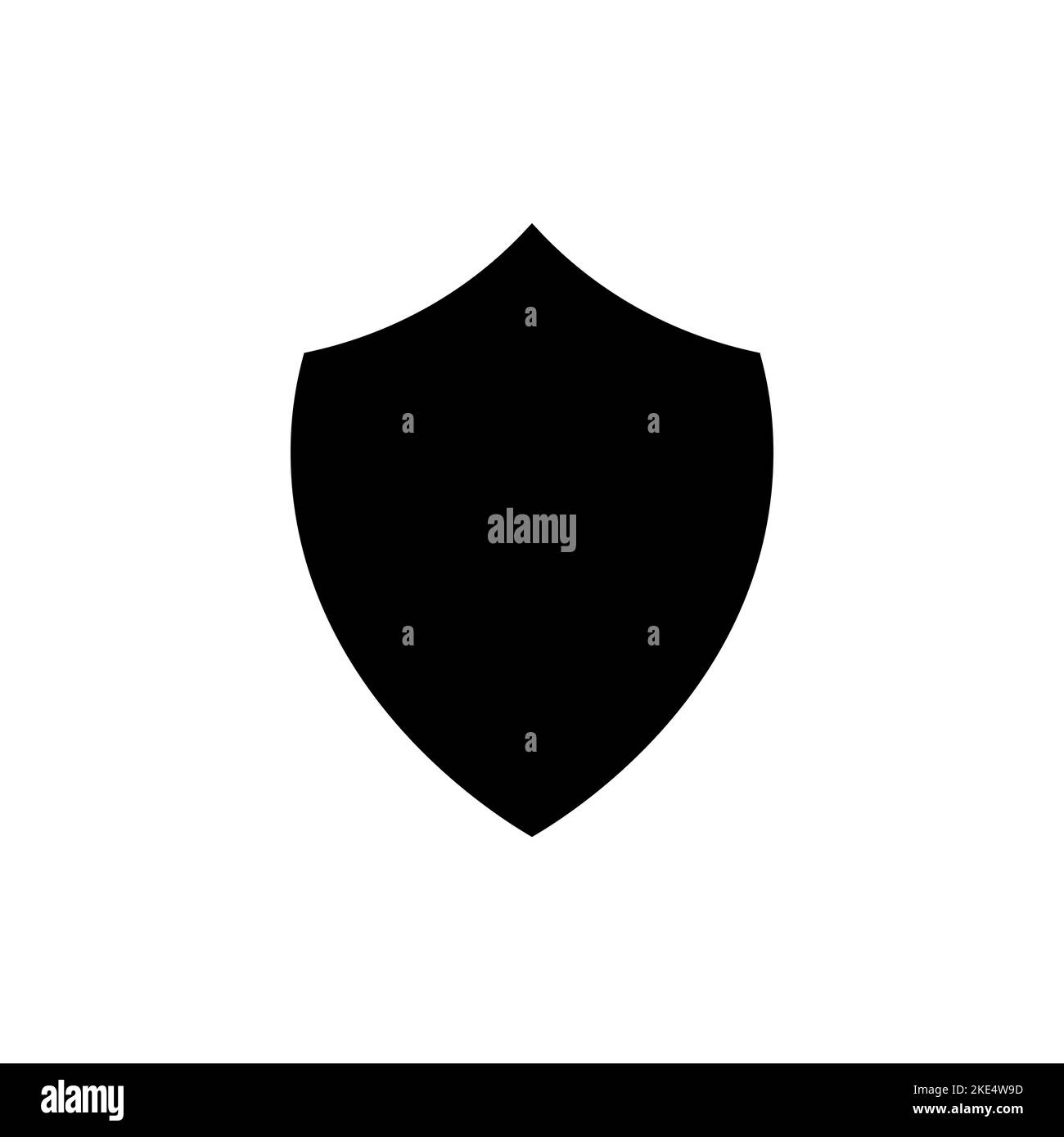 Simbolo icona scudo design semplice Illustrazione Vettoriale