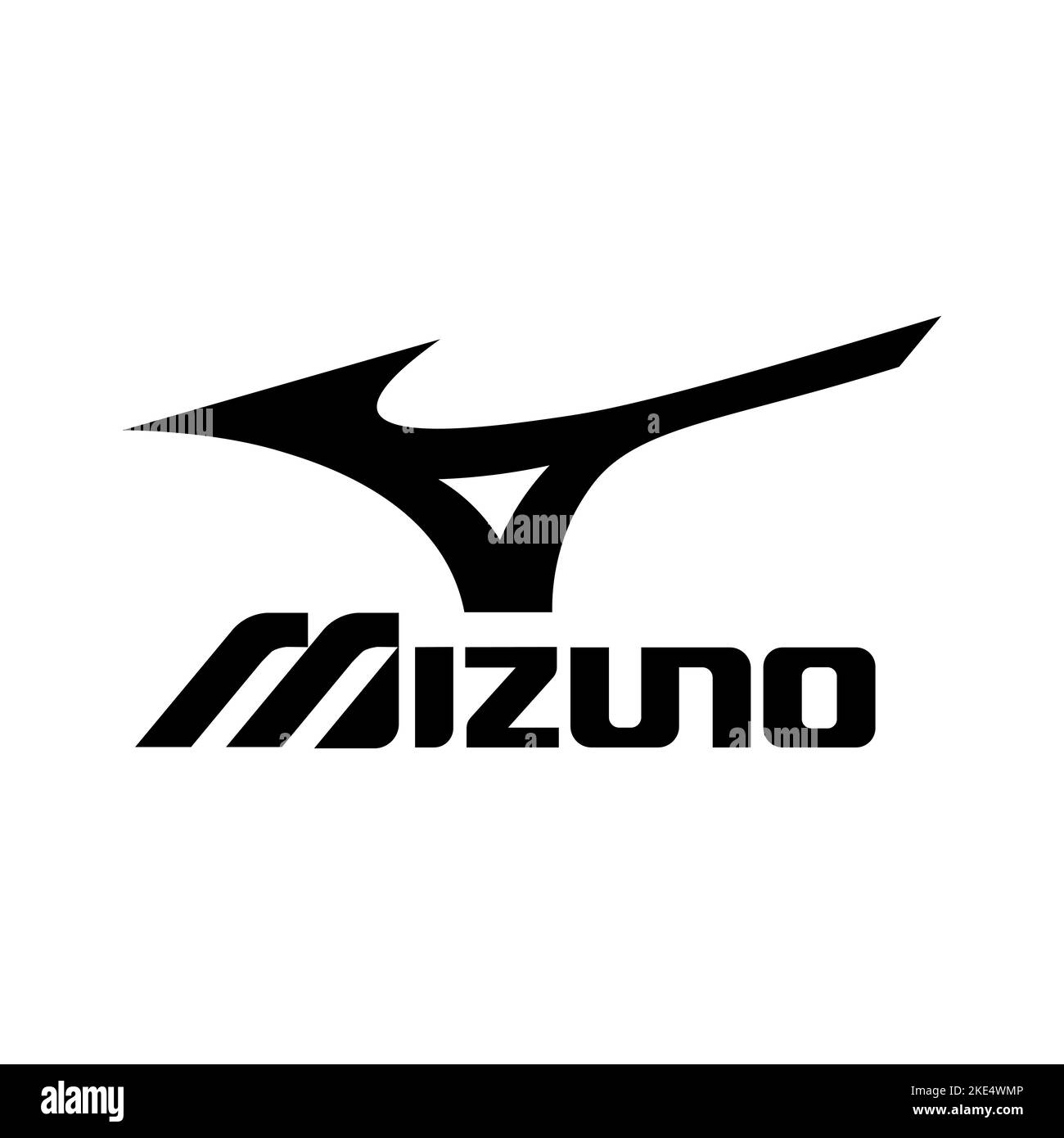 Vinnitsa, Ucraina - 25 ottobre 2022: Icona del marchio Mizuno sport. Illustrazione editoriale vettoriale Illustrazione Vettoriale