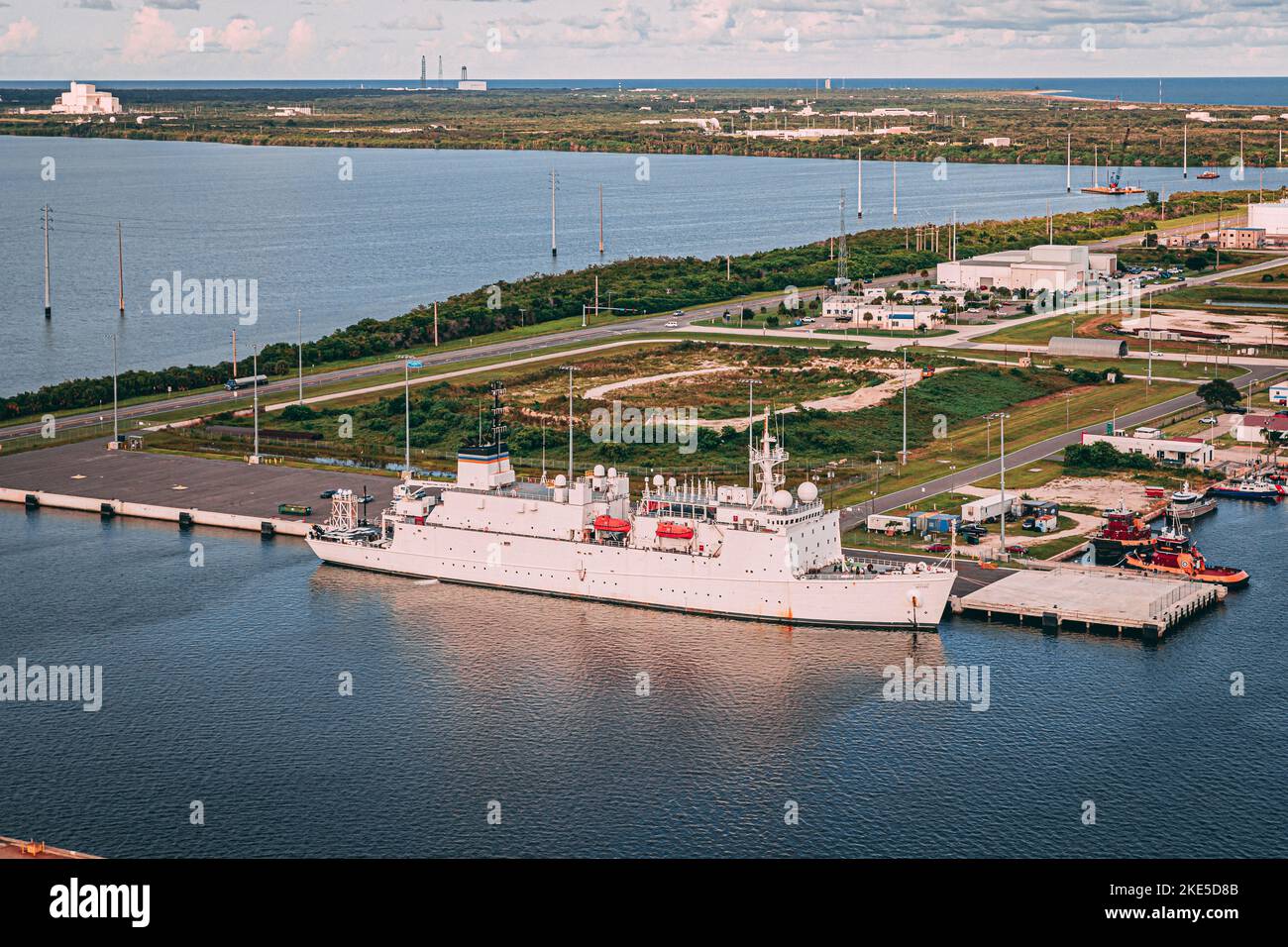 Un'antenna di Cape Canaveral in Florida, Stati Uniti. Foto Stock