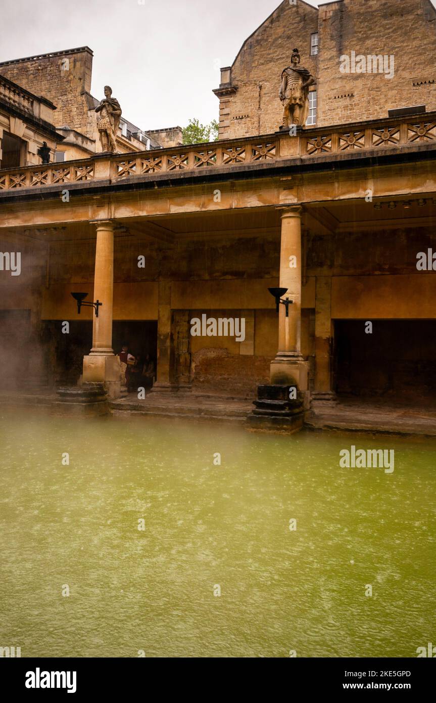 Le Terme romane a Bath, Inghilterra. Foto Stock