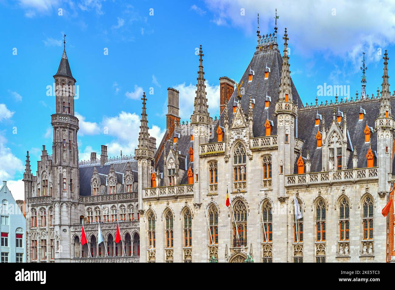 Bruges, Belgio, il palazzo della Casa Provinciale in piazza Burg Foto Stock