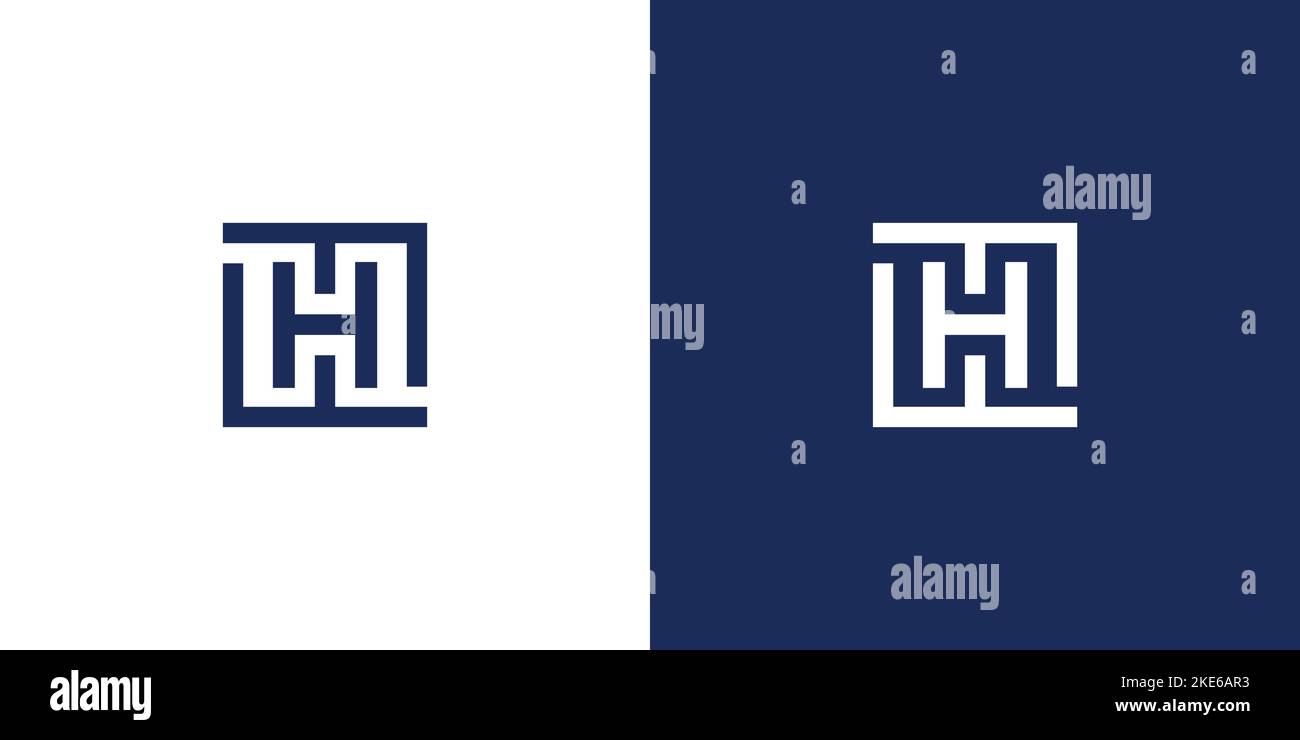 Design esclusivo e moderno con logo HH Illustrazione Vettoriale