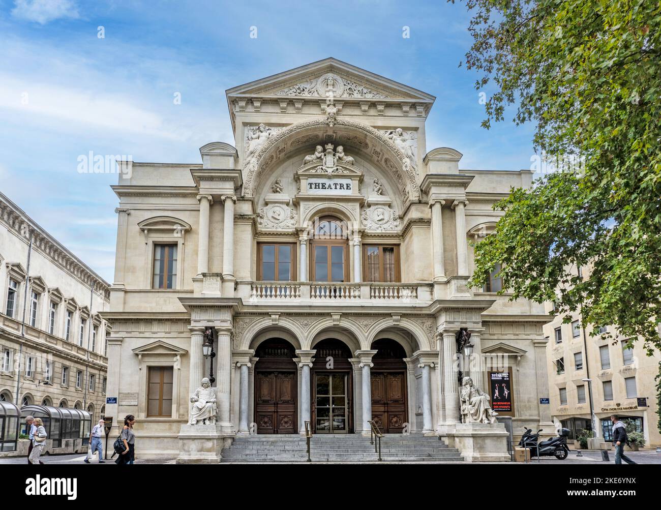 Il Teatro dell'Opera di Avignone, Francia. Opéra d’Avignon. Aperto nel 1825. Foto Stock