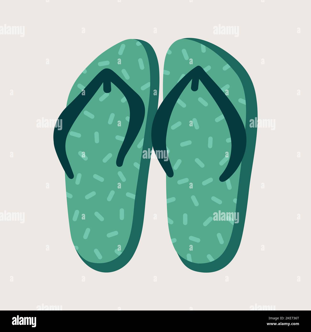 Scarpe vietnamite verdi Illustrazione Vettoriale