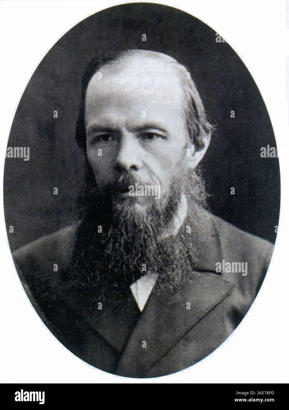 Fyodor Mikhailovich Dostoevsky (1821 – 1881), traslitterato come Dostoyevsky, romanziere russo, scrittore Dostoevsky, 1879 Foto Stock