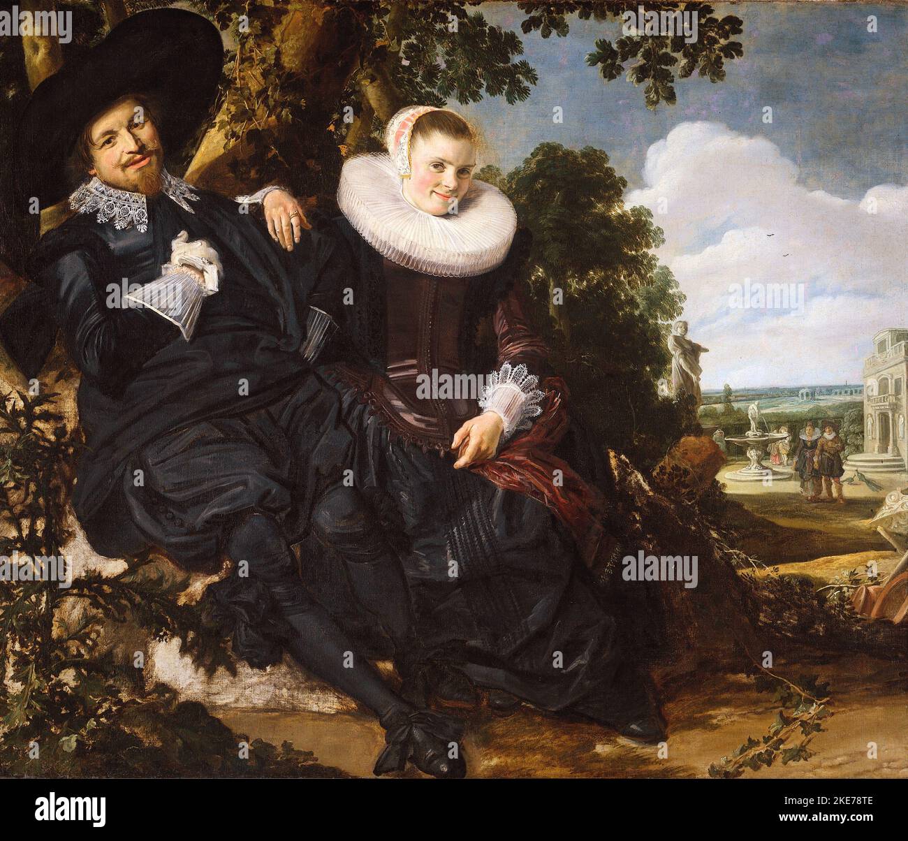 Ritratto di Isaac Abrahamsz massa e Beatrix van der Laan, dipinto di Frans Hals Foto Stock