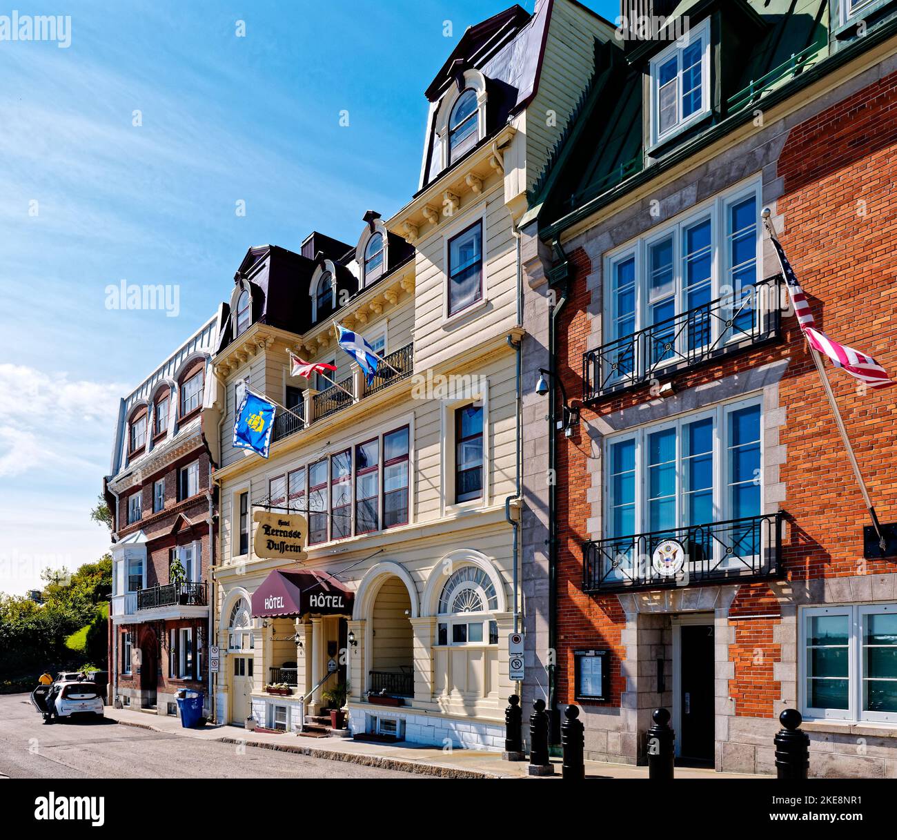 The Terrasse Dufferin Hotel a Quebec City Foto Stock