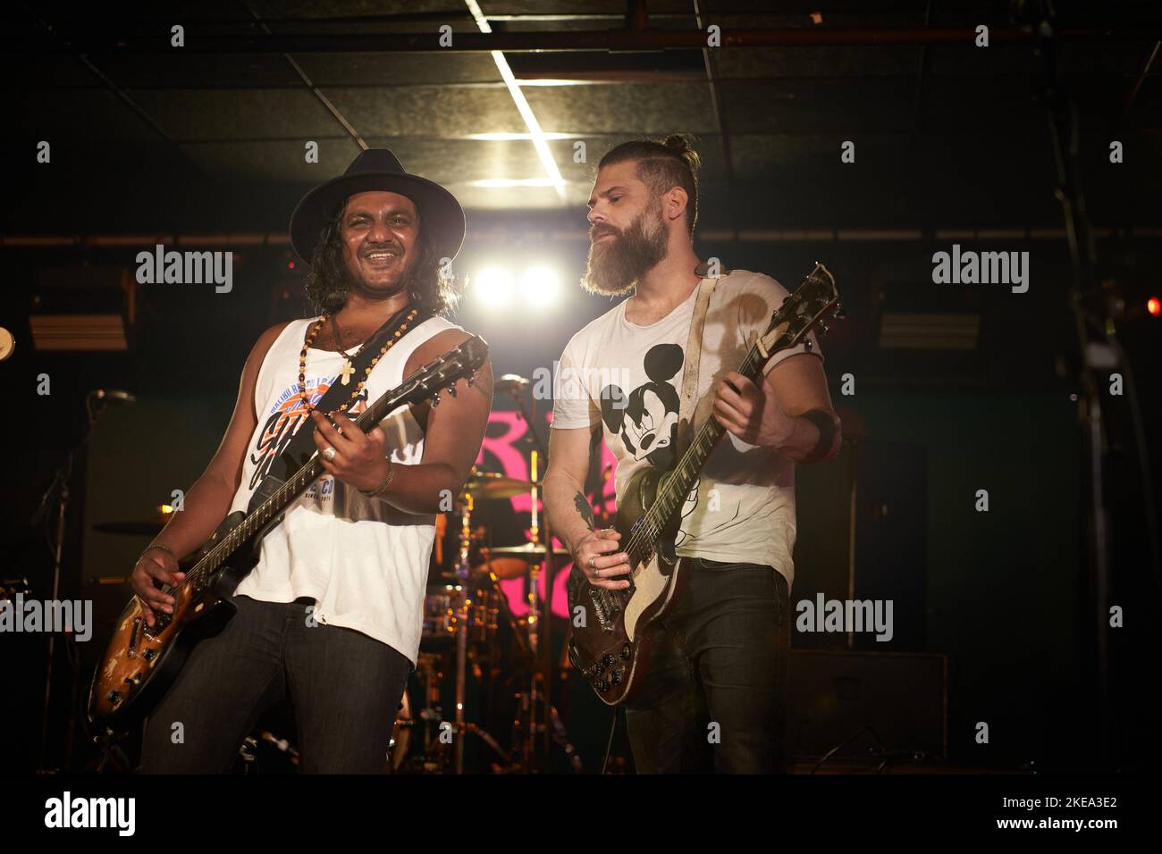 Gorilla Riot, in concerto all'Hard Rock Hell XV, novembre 2022, foto di John Lambeth. Foto Stock