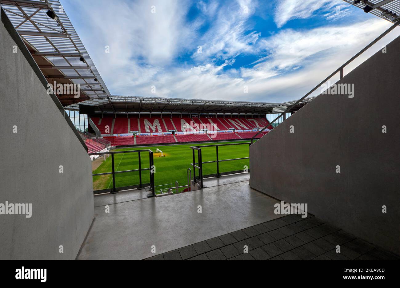 Visita all'arena MEWA di Magonza, Germania Foto Stock