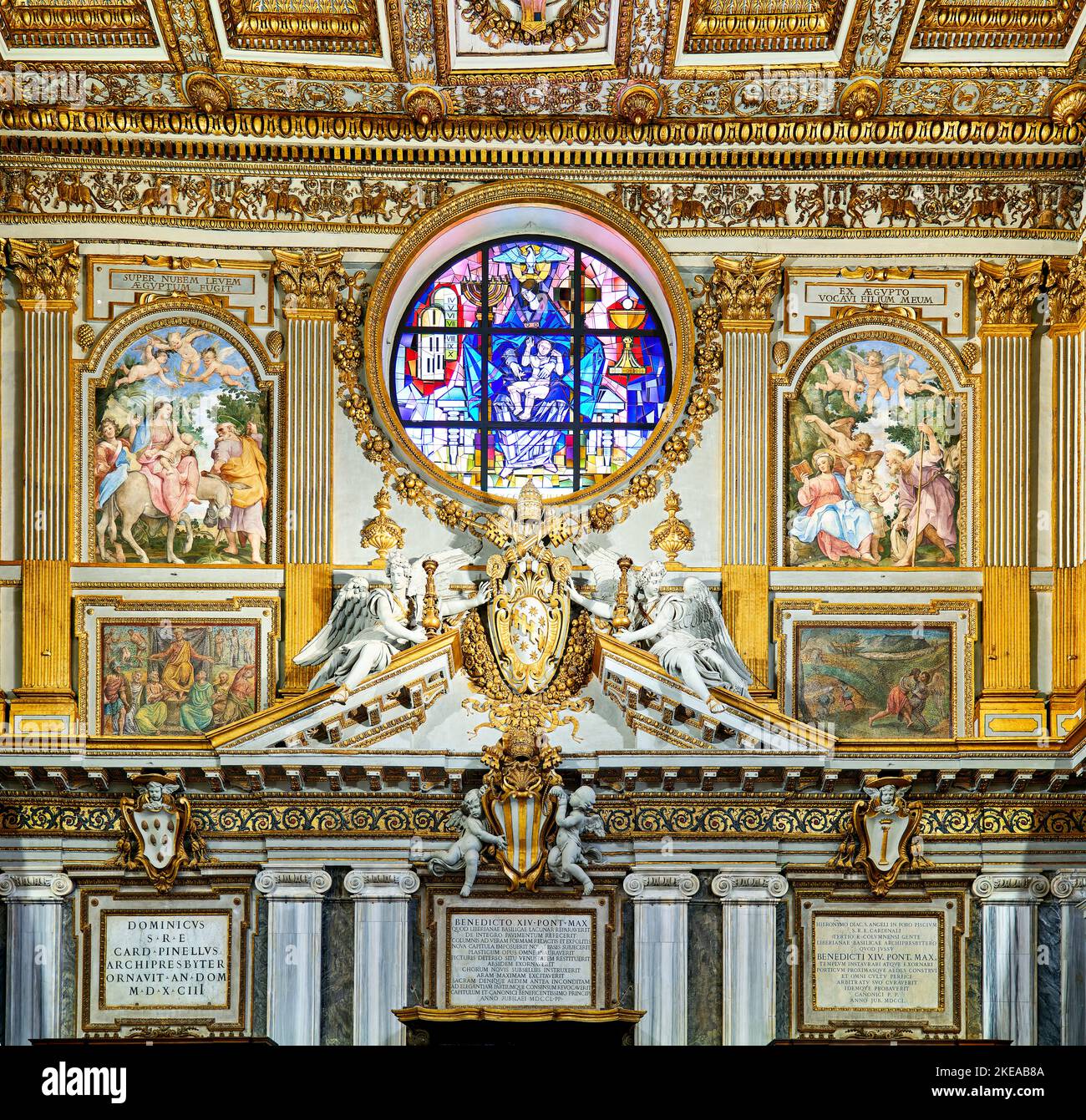 Roma Lazio Italia. Basilica di Santa Maria maggiore Foto Stock