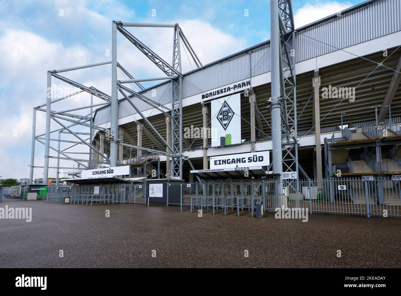 Visitare l'arena Borussia Park - il parco giochi ufficiale del FC Borussia Monchengladbach Foto Stock