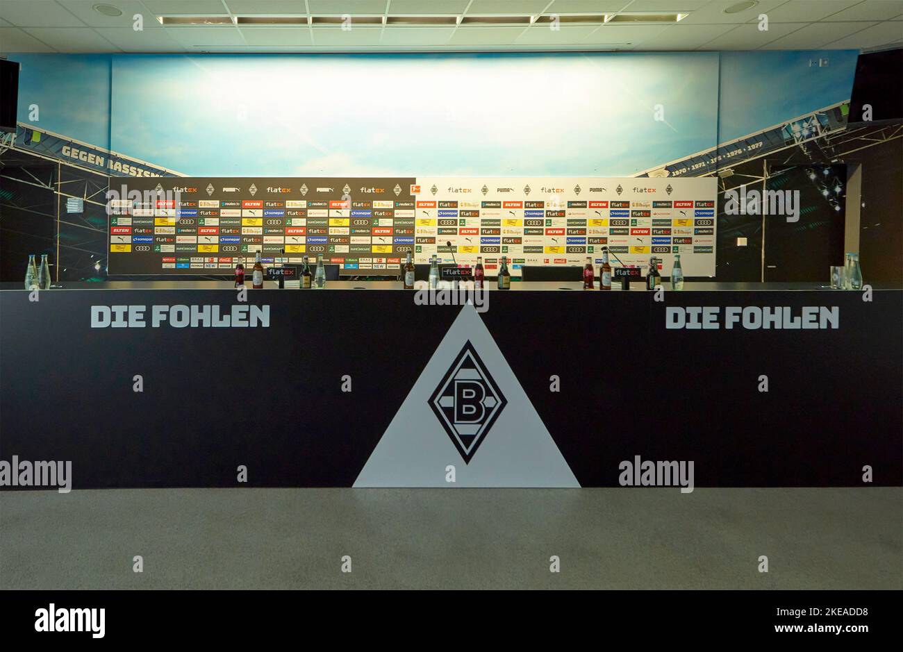 Visitare l'arena Borussia Park - il parco giochi ufficiale del FC Borussia Monchengladbach Foto Stock