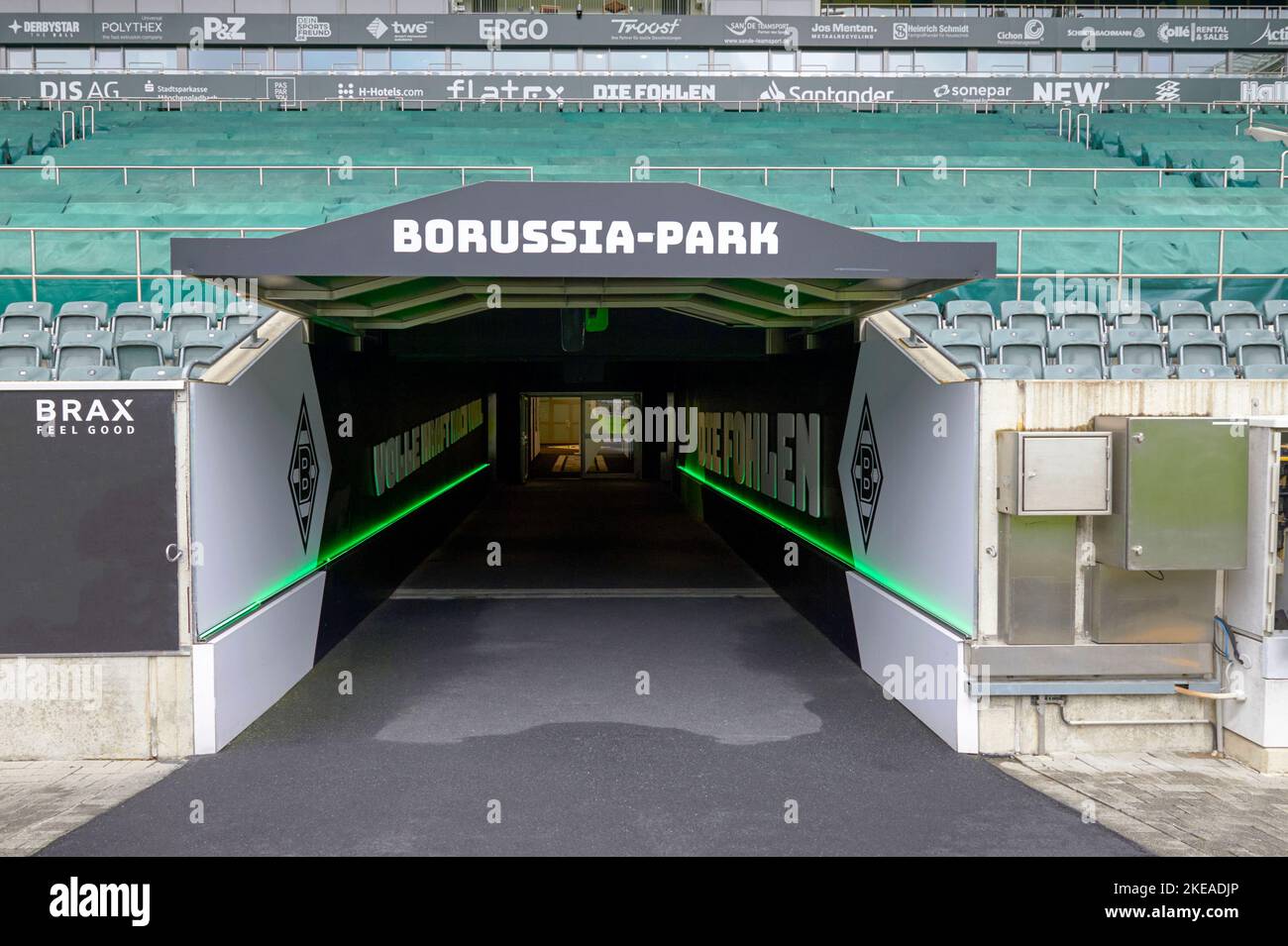 Visitare l'arena Borussia Park - il parco giochi ufficiale del FC Borussia Monchengladbach Foto Stock