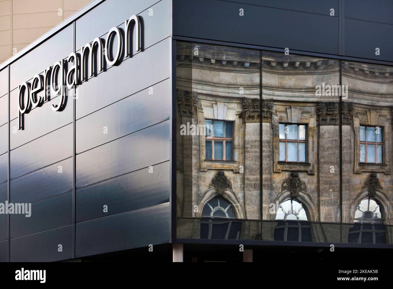 Museo Pergamon sull'Isola dei Musei, dettaglio, Germania, Berlino Foto Stock