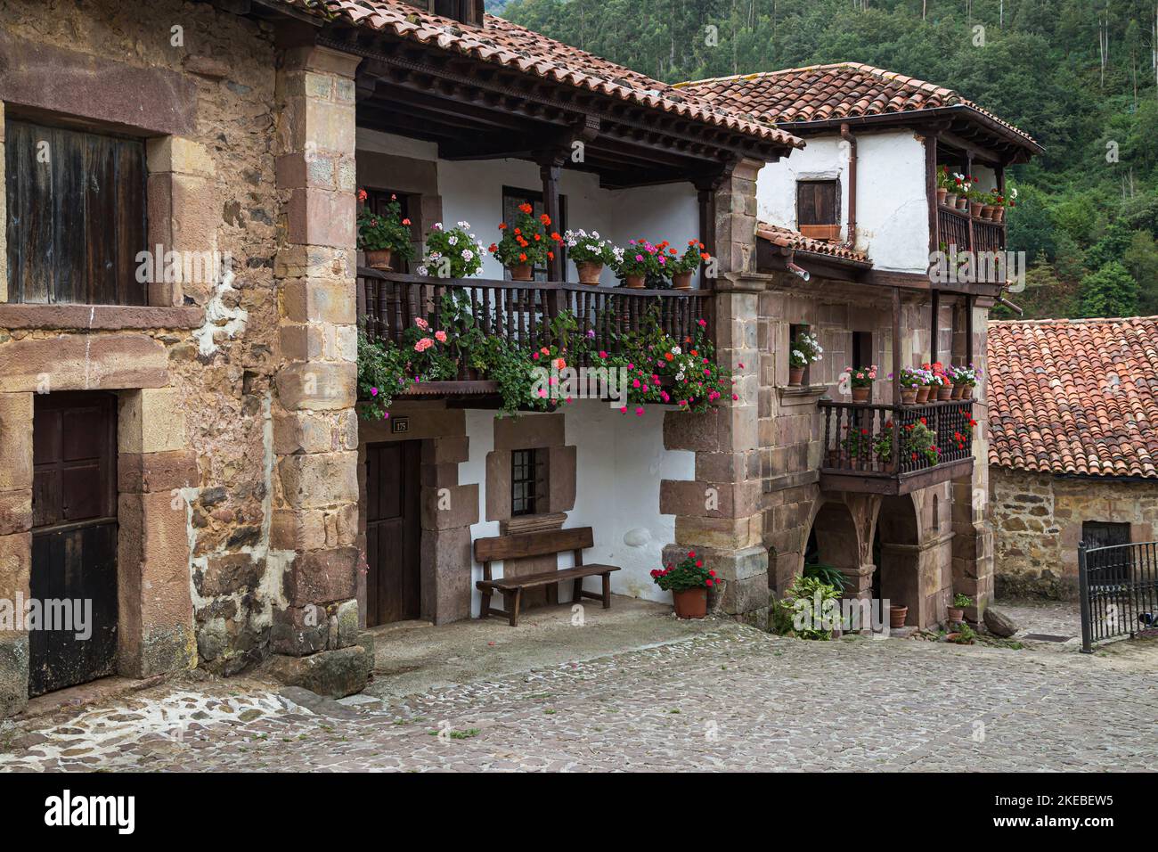 Case tradizionali a Carmona, Spagna. Foto Stock