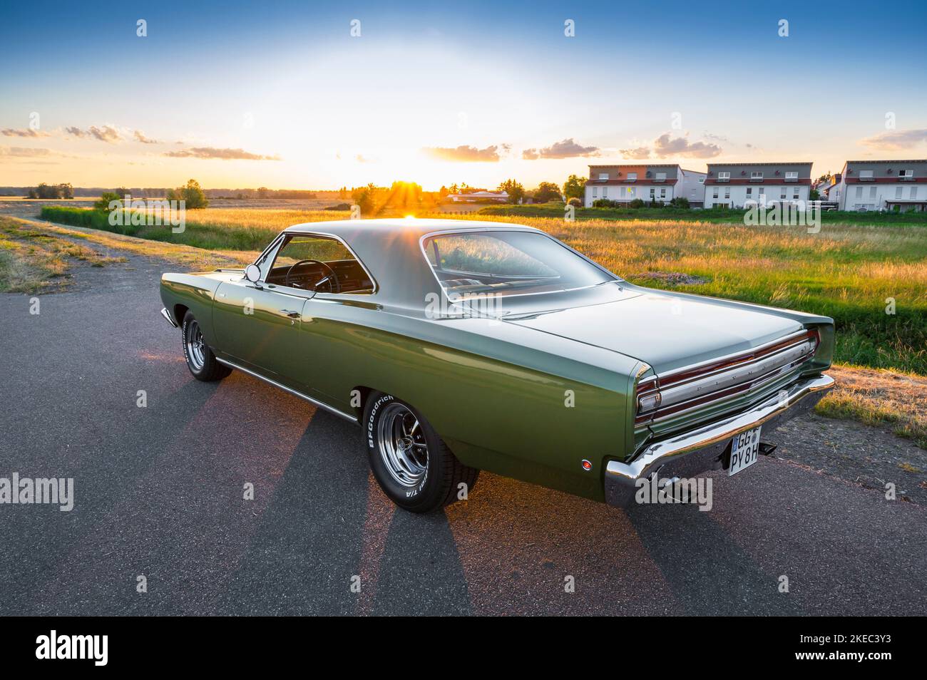 Plymouth Road Runner, anno 1968, muscle car, auto d'epoca, auto classica, Mopar, Auto classica Foto Stock