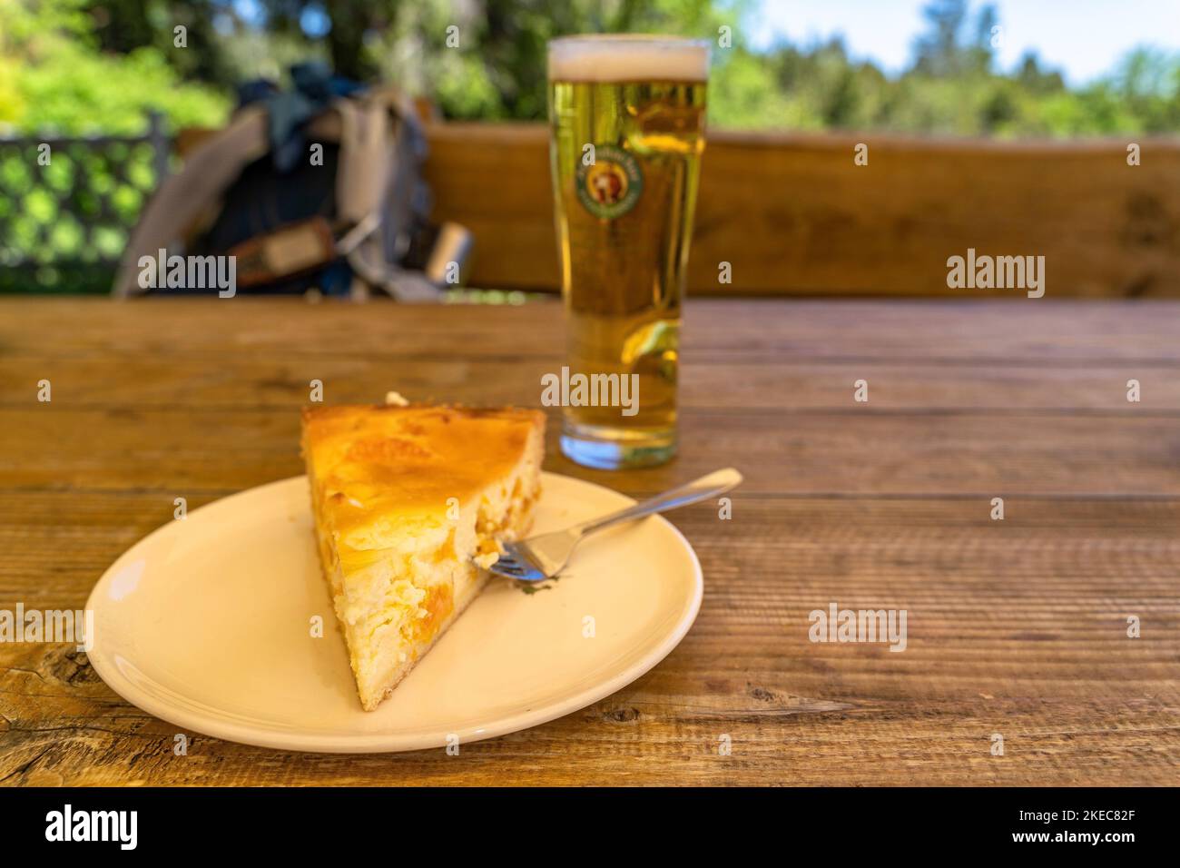 Europa, Germania, Germania meridionale, Baden-Württemberg, Foresta Nera, Torta a Darmstädter Hütte nella Foresta Nera Foto Stock