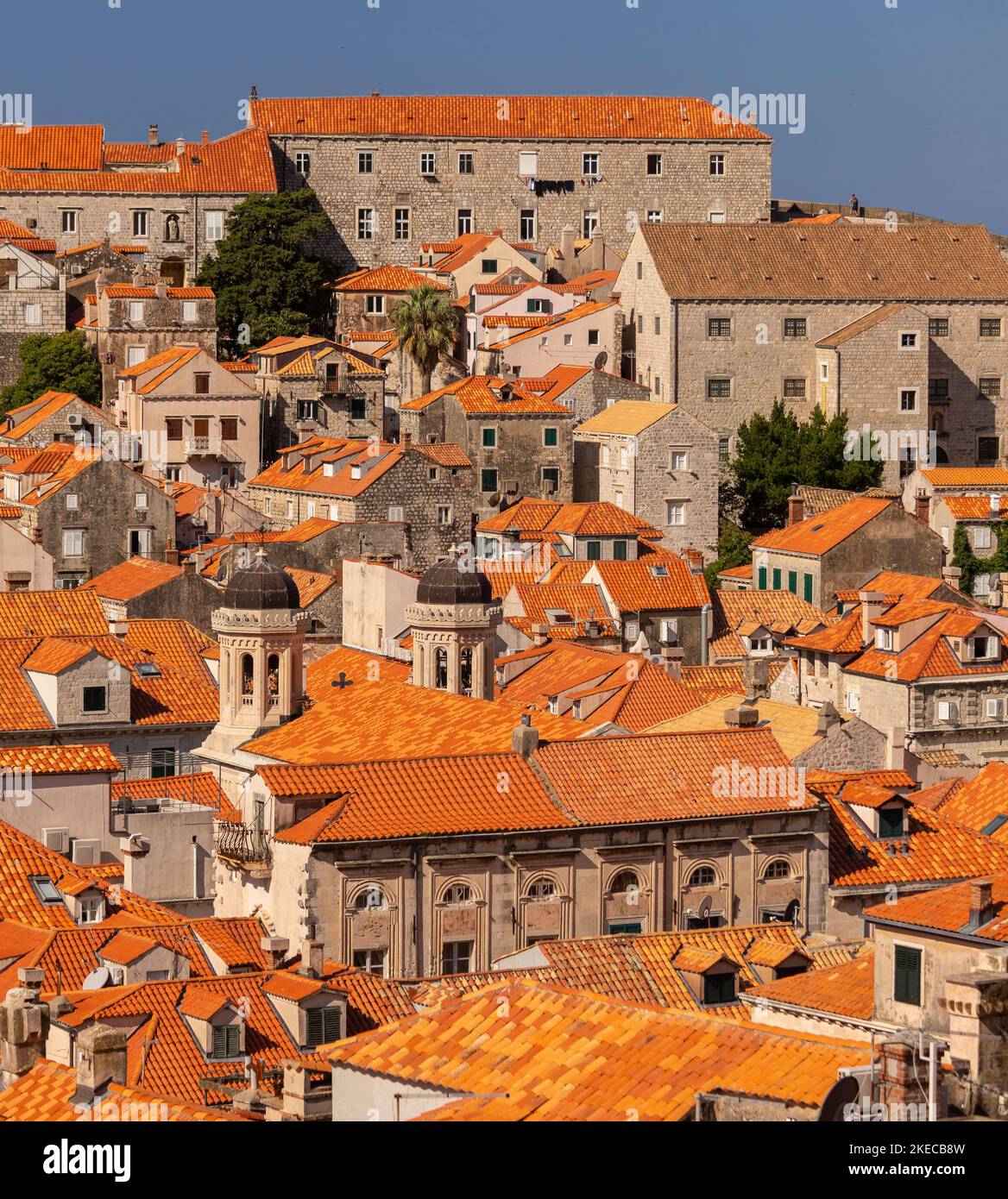 DUBROVNIK, CROAZIA, EUROPA - la città fortificata di Dubrovnik sulla costa della Dalmazione. Foto Stock