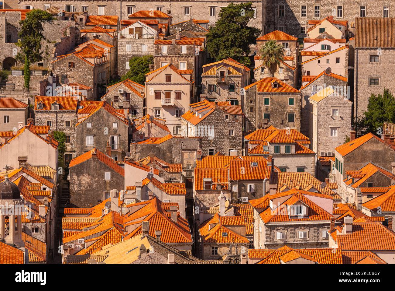 DUBROVNIK, CROAZIA, EUROPA - la città fortificata di Dubrovnik sulla costa della Dalmazione. Foto Stock