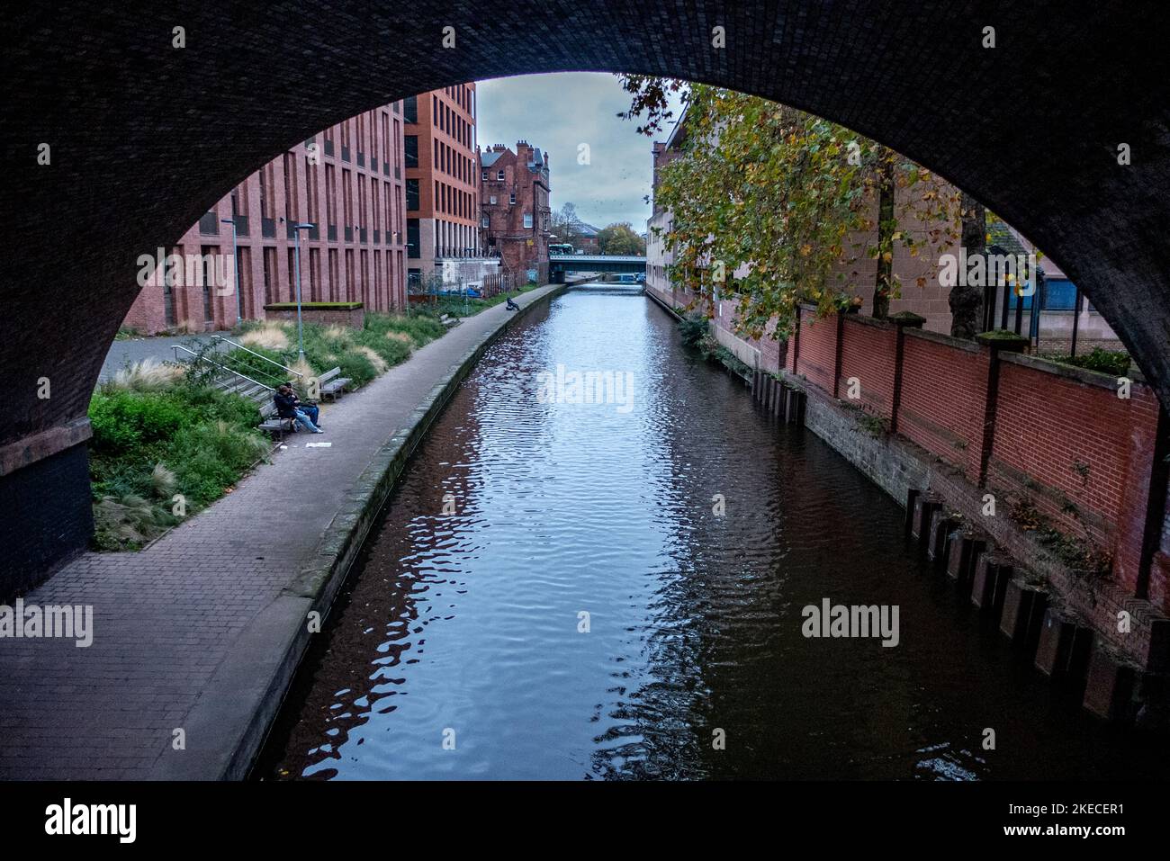 Nottingham, novembre 5th 2022: Il canale di Nottingham e Beeston che attraversa il centro della città Foto Stock