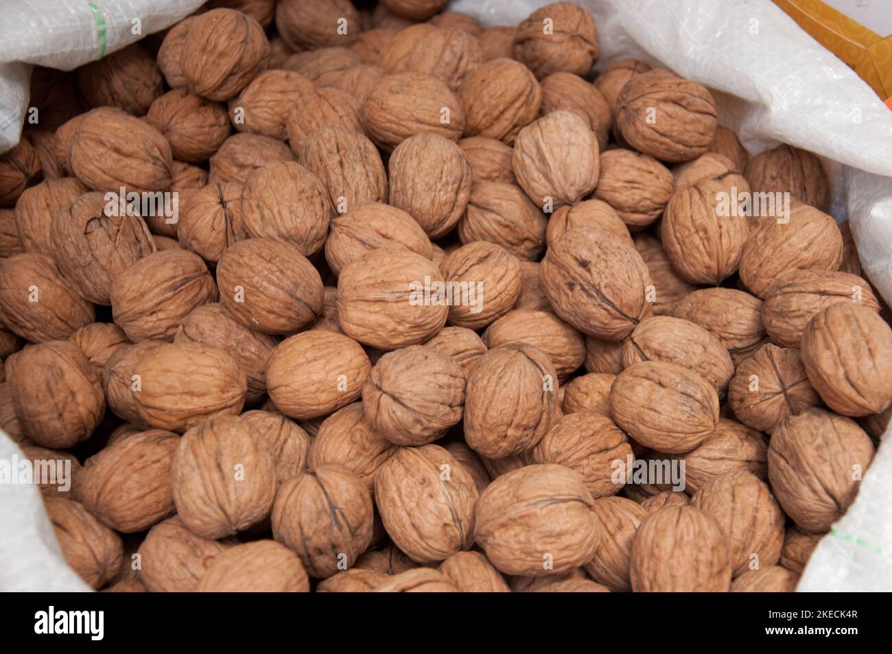 Noci, cibo Stall, souk di Tripoli, Tripoli, Libano Foto Stock
