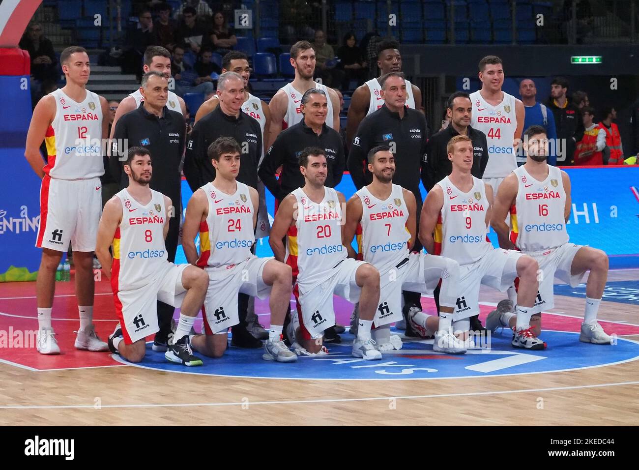 Vitifrigo Arena, Pesaro, Italia, 11 novembre 2022, Spagna Nazionale nel  corso del 2023 qualificazioni FIBA Coppa del mondo - Italia vs Spagna -  squadre di basket internazionali Foto stock - Alamy