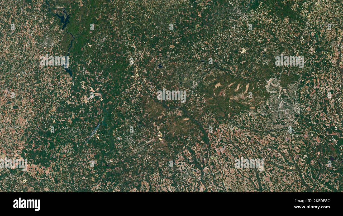 Aerial of Fort Bragg, Fayetteville, North Carolina Foto Stock