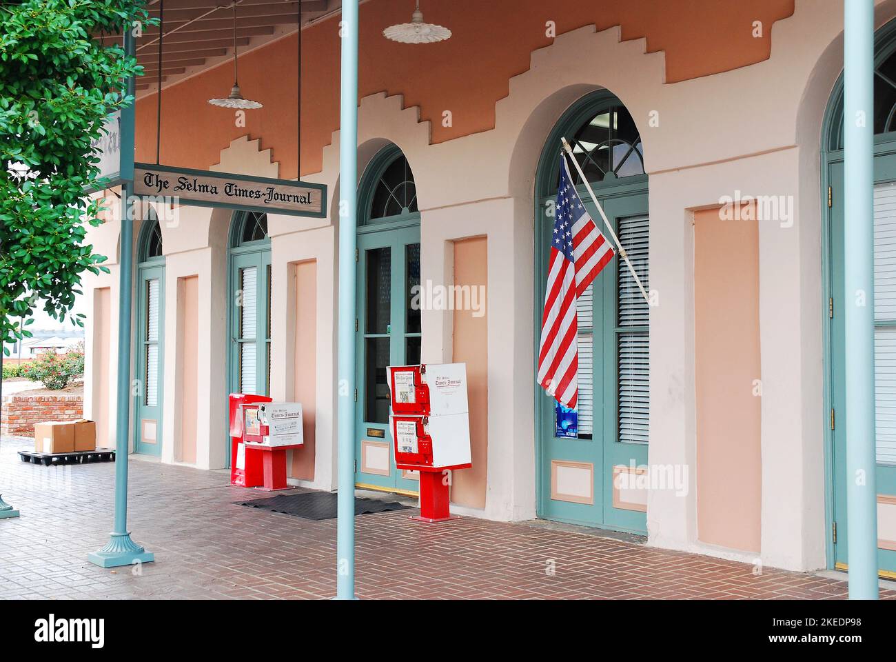 Times Journal Newspaper Building ospita il giornale e i media che coprono gli eventi locali di Selma, Alabama Foto Stock