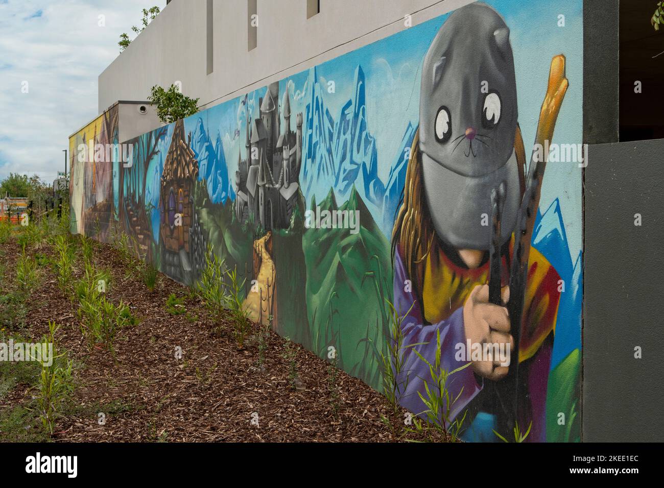 Street Art, Preston, Melbourne, Victoria, Australia Foto Stock