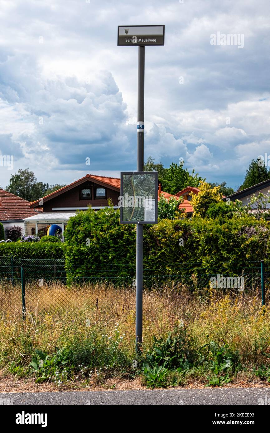 Mappa dell'ex Muro di Berlino, AltGlienicke, Berlino, Germania