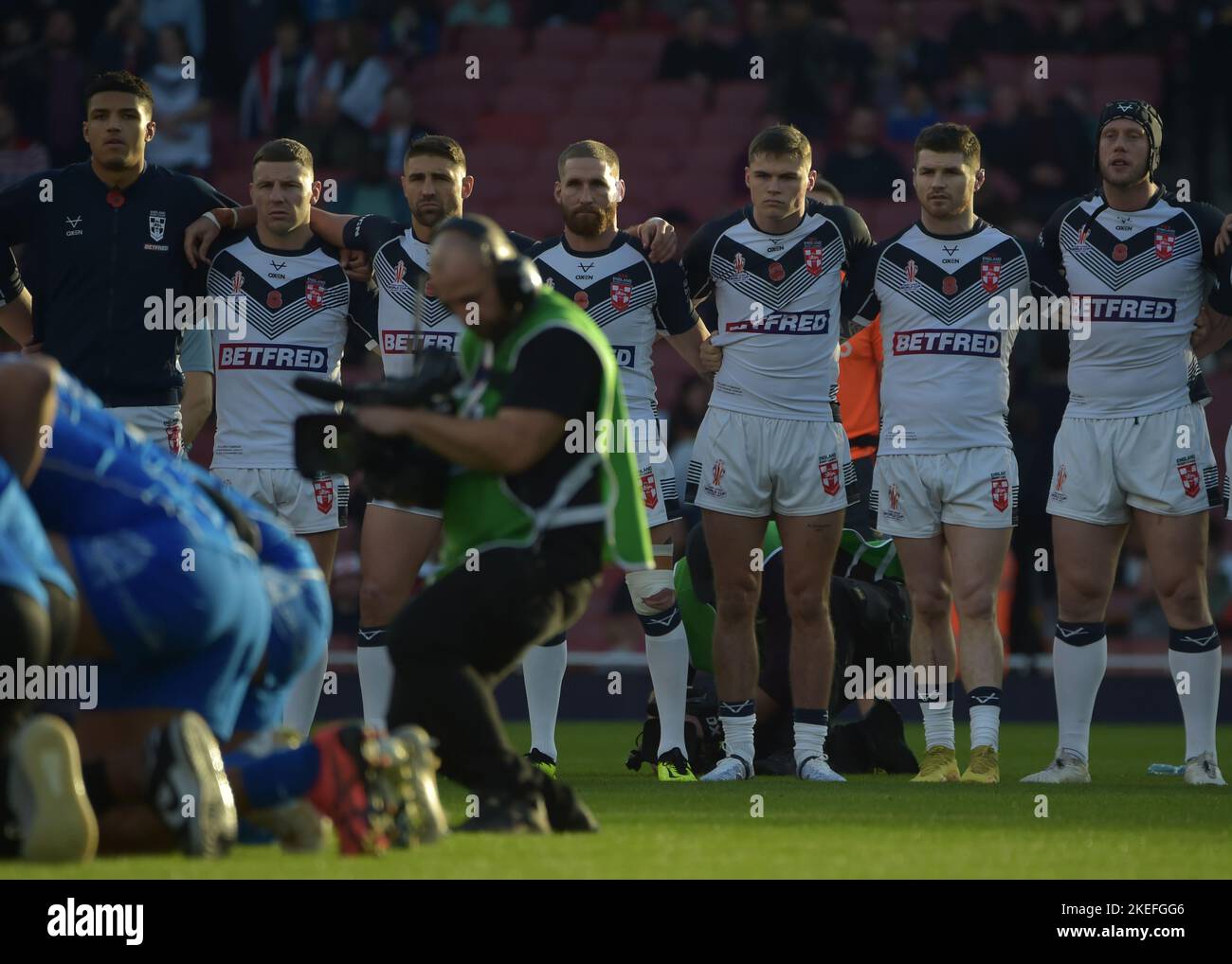 Londra, Regno Unito. 12th Nov 2022. Campionato del mondo di Rugby 2021 semifinale tra Inghilterra e Samoa agli Emirates, Arsenal, Londra, Regno Unito il 12 2022 novembre (Foto di Craig Cresswell/Alamy Live News) Foto Stock