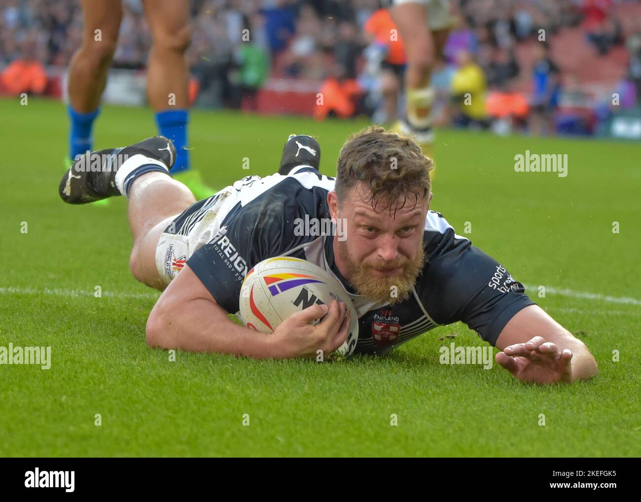 Londra, Regno Unito. 12th Nov 2022. Campionato del mondo di Rugby 2021 semifinale tra Inghilterra e Samoa agli Emirates, Arsenal, Londra, Regno Unito il 12 2022 novembre (Foto di Craig Cresswell/Alamy Live News) Foto Stock