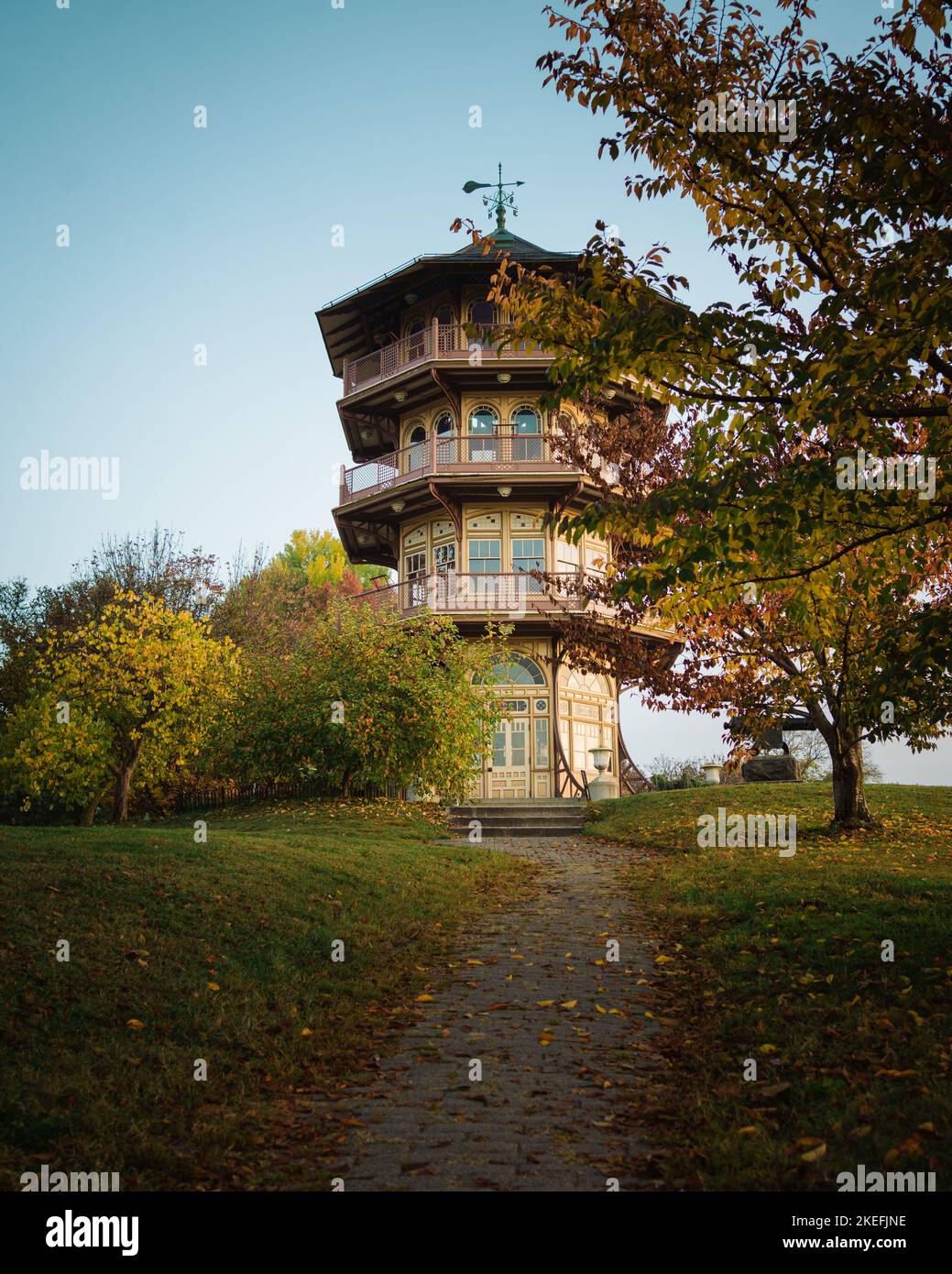L'Osservatorio di Patterson Park, Baltimora, Maryland Foto Stock