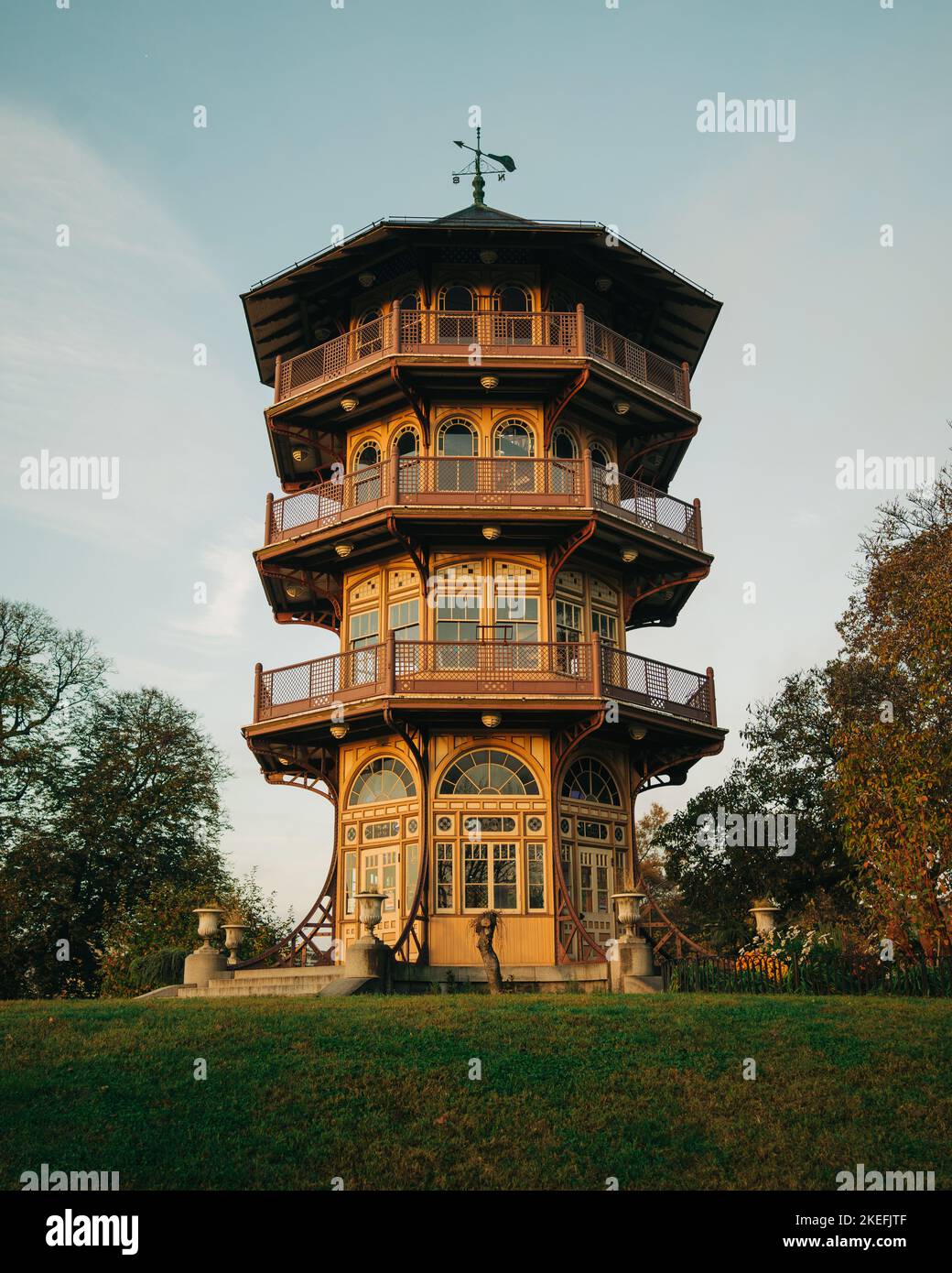 L'Osservatorio di Patterson Park, Baltimora, Maryland Foto Stock
