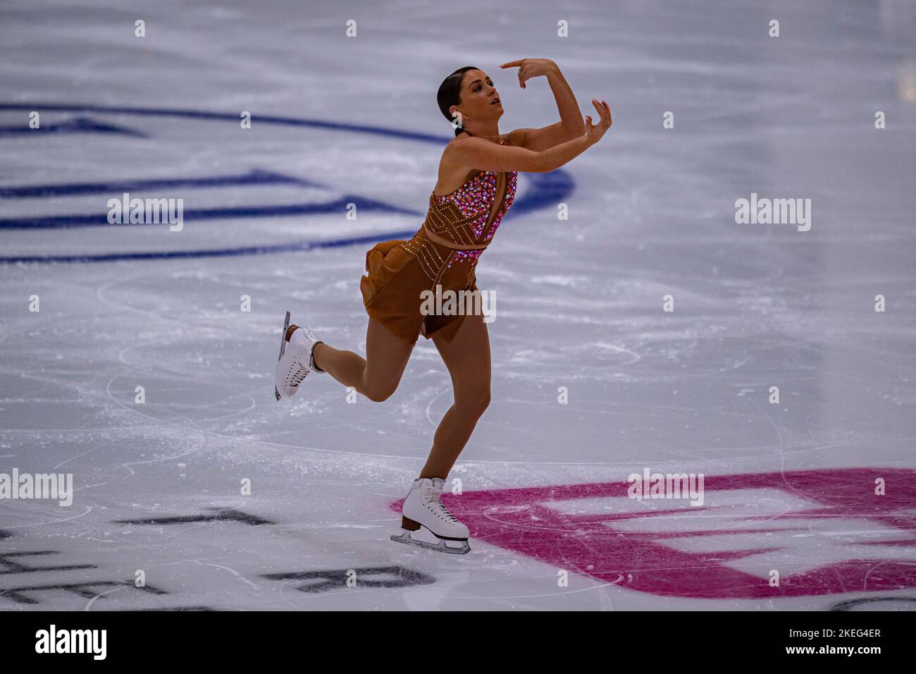 SHEFFIELD, Sheffield. 12th, novembre 2022. Partecipa al programma Women Short durante il Gran Premio ISU - MK John Wilson Trophy 2022 a ICE Sheffield sabato 12 novembre 2022. SHEFFIELD, Sheffield. Credit: Taka G Wu/Alamy Live News Foto Stock