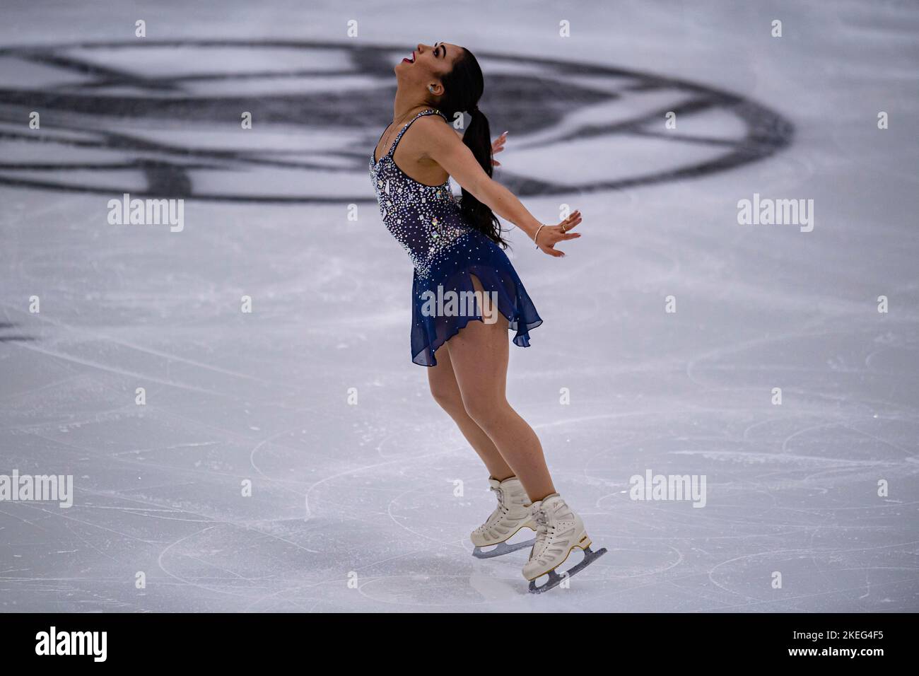 SHEFFIELD, Sheffield. 12th, novembre 2022. Partecipa al programma Women Short durante il Gran Premio ISU - MK John Wilson Trophy 2022 a ICE Sheffield sabato 12 novembre 2022. SHEFFIELD, Sheffield. Credit: Taka G Wu/Alamy Live News Foto Stock