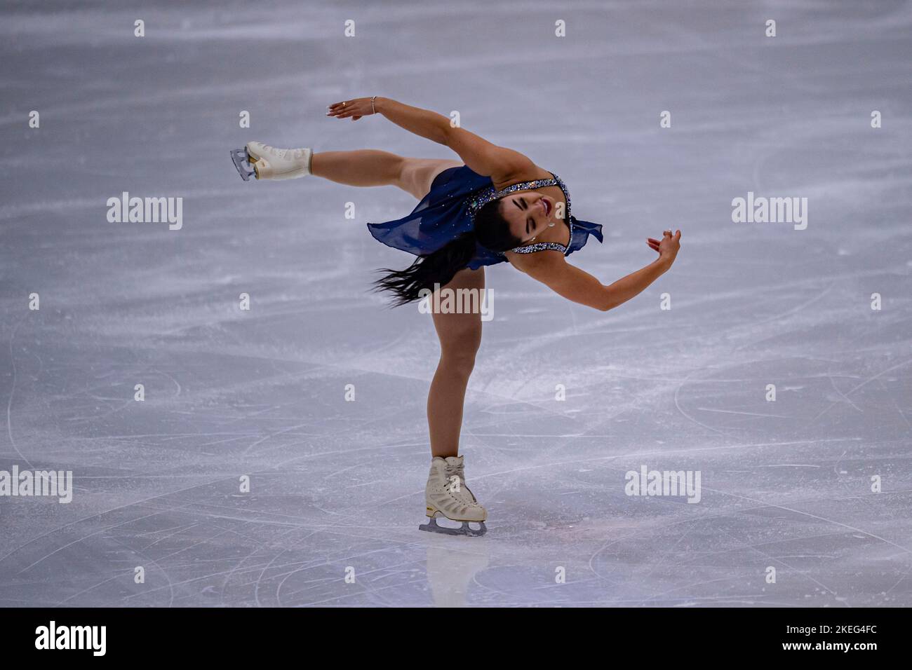 SHEFFIELD, Sheffield. 12th, novembre 2022. Partecipa al programma Women Short durante il Gran Premio ISU - MK John Wilson Trophy 2022 a ICE Sheffield sabato 12 novembre 2022. SHEFFIELD, Sheffield. Credit: Taka G Wu/Alamy Live News Foto Stock