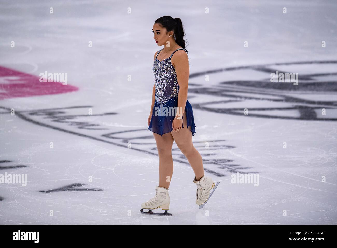 SHEFFIELD, Sheffield. 12th, novembre 2022. Partecipa al programma Women Short durante il Gran Premio ISU - MK John Wilson Trophy 2022 a ICE Sheffield sabato 12 novembre 2022. SHEFFIELD, Sheffield. Credit: Taka G Wu/Alamy Live News Foto Stock