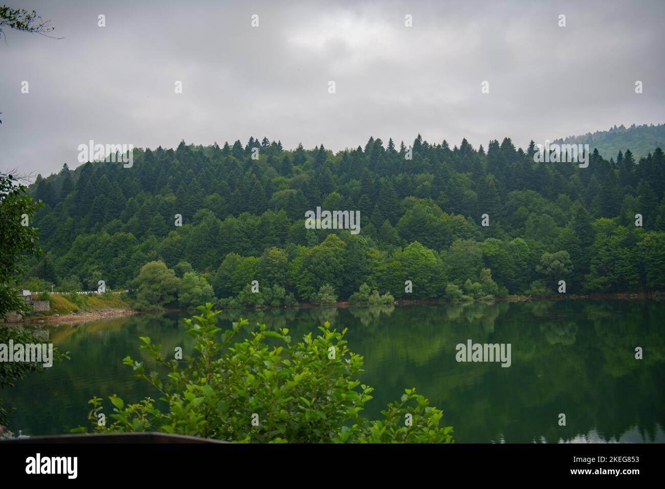 In Georgia, il lago artificiale Shaor è molto bello Foto Stock